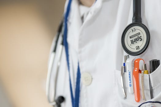 doctor in lab coat
