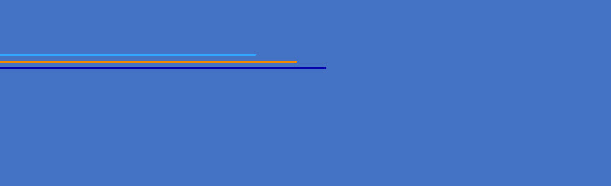 blue rectangle with blue and orange lines